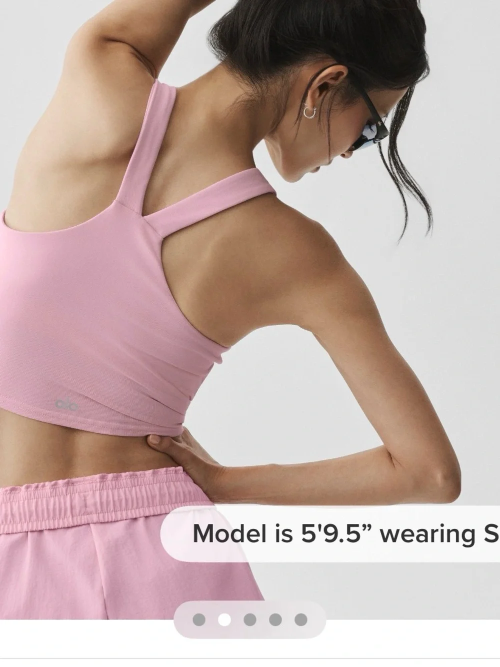 Alo yoga airbrush real bra tank, M